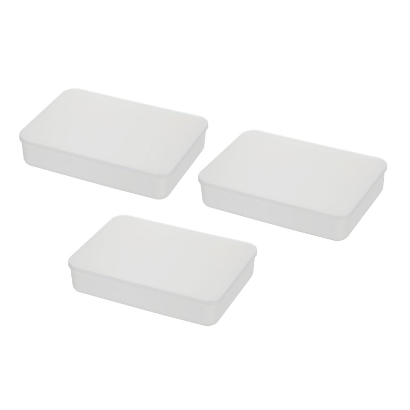 Rebrilliant Do Plastic Box, 3" H x 14.25" W x 10.25" D