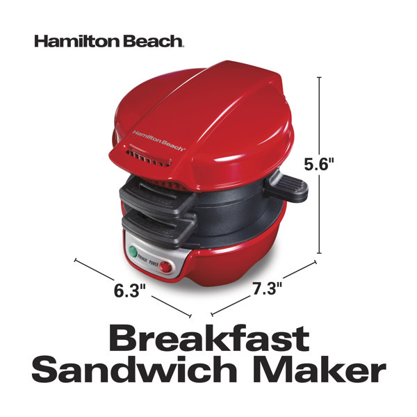 Hamilton Beach Breakfast Sandwich Maker 25475 Egg Mcmuffin 