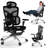 Ergonomic Black Mesh Office Chair with 6D Armrests,3D Headrest,2-Zone Lumbar Support and Retractable Footrest-130505250