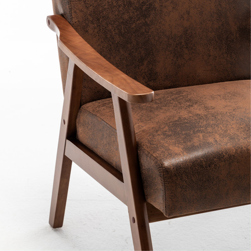 Chaise d'appoint sans effort élégante: parfaite pour les coins confortables et le charme moderne, Brun