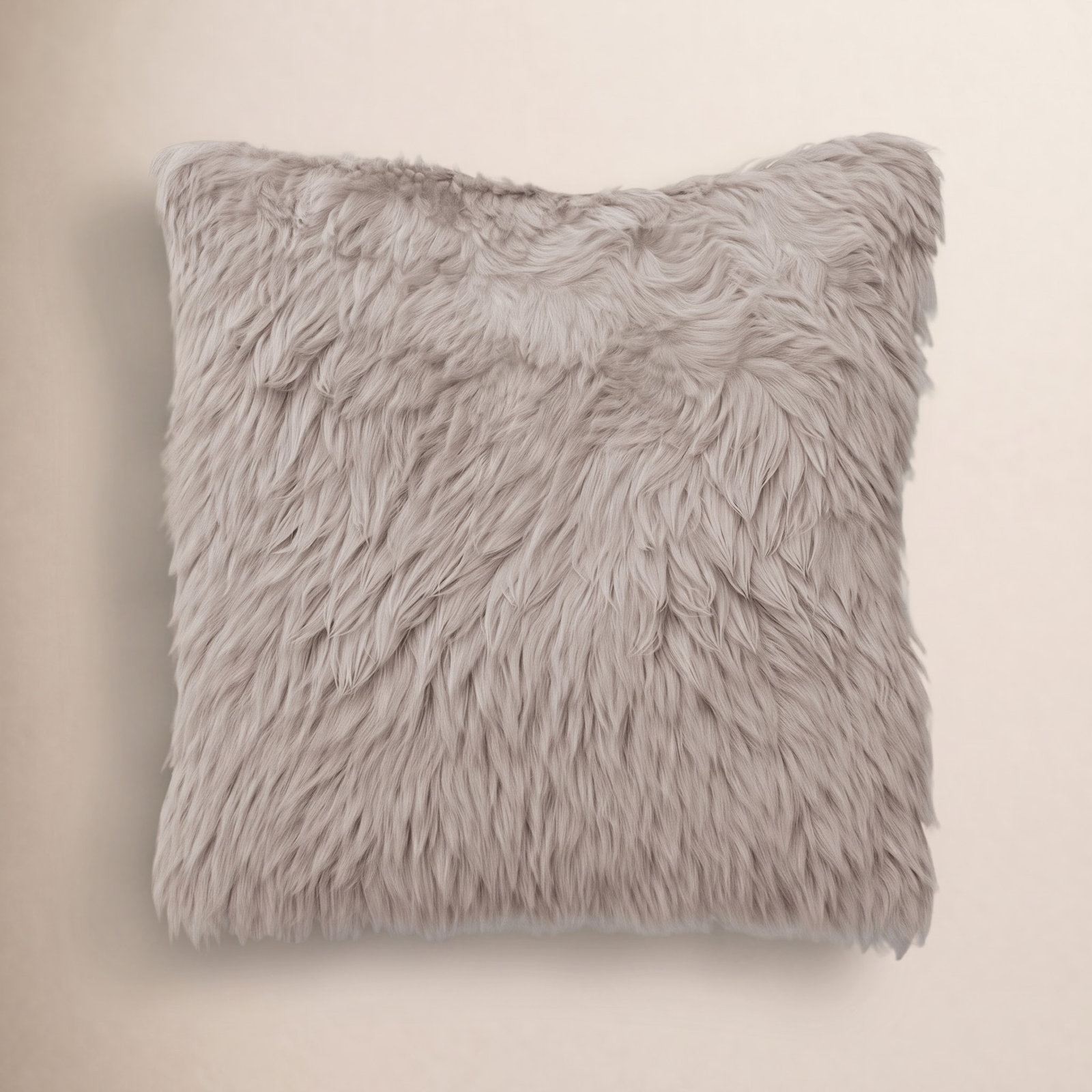 Lecia 20" x 20" Throw Pillow, Gray