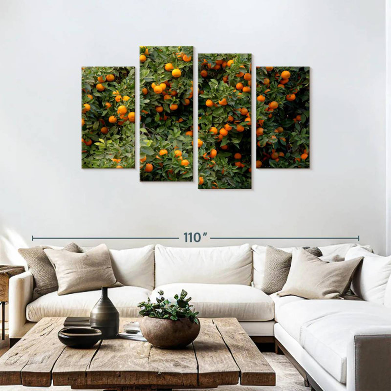 Valencia Oranges, 48" H x 75" W