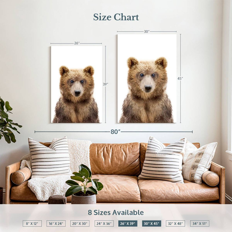 Brampt Adorable Baby Bear, 39" H x 26" W