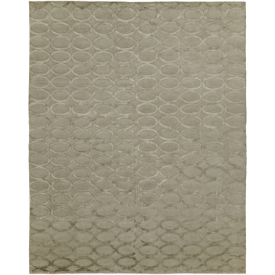 Geometric Area Rug in Gray