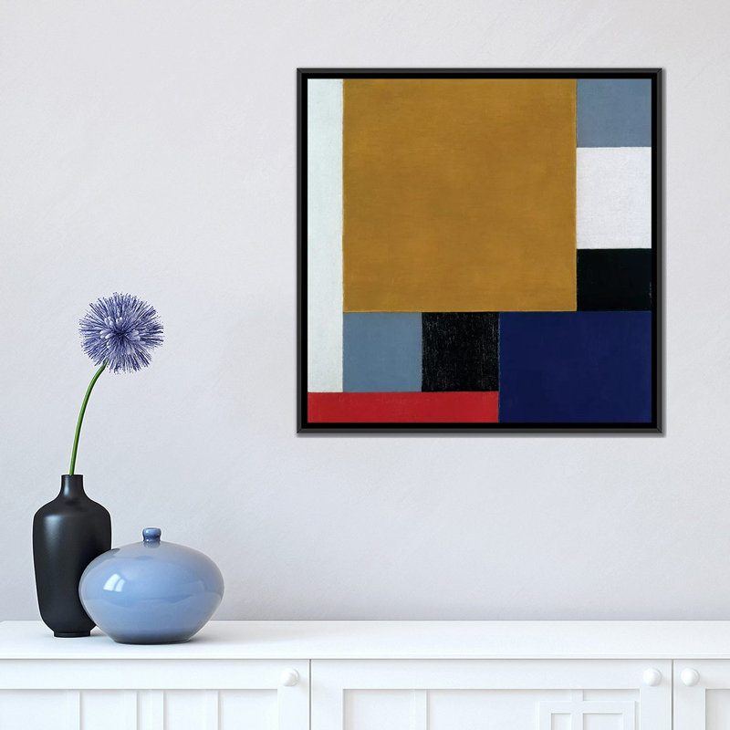 « composition 22, 1922 », impression sur toile, H 18 po x l 18 po x P 1,5 po, Toile avec cadre noir, Pas de tapis