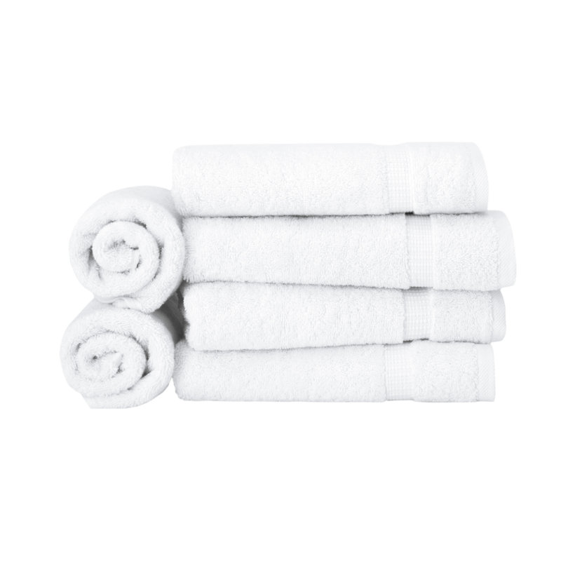 Essuie-mains en coton turc Agathon, Blanc