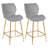 Hulda Ergonomic Bar Stools with Padded Seats and Stylish Gold Legs-591632536-610114519
