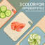 Bookert 3-Piece Plastic Chopping Board Set