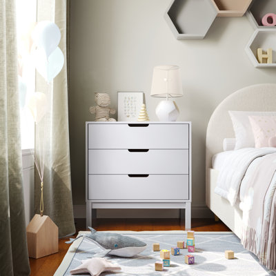 Wooden 3-Drawer Dresser With Smooth Bearing Slides For Kids Bedroom by Harriet Bee