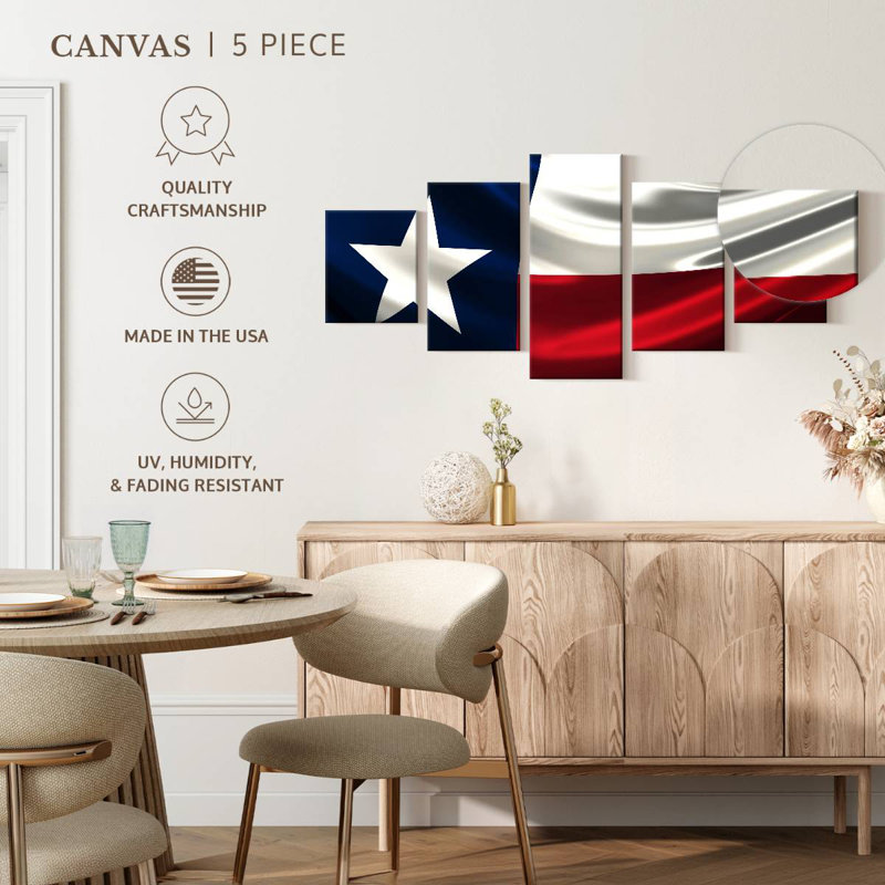 Windy Texas Flag, 24" H x 55" W