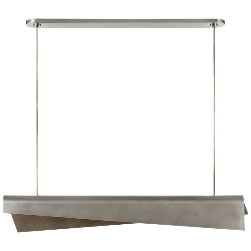 Kelly Wearstler Piel 48" Linear Pendant, Pewter