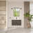 36" Transitional Floating Single Sink Solid Wood Gray Oak Bath Vanity with Engineered Marble Top-1306221240