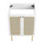 Meuble-lavabo simple 24,5 po avec plateau en bois Modway-93811908-93811911