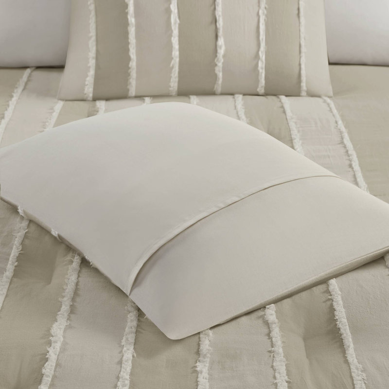 Taupe King Cotton Down Alternative Comforter Set