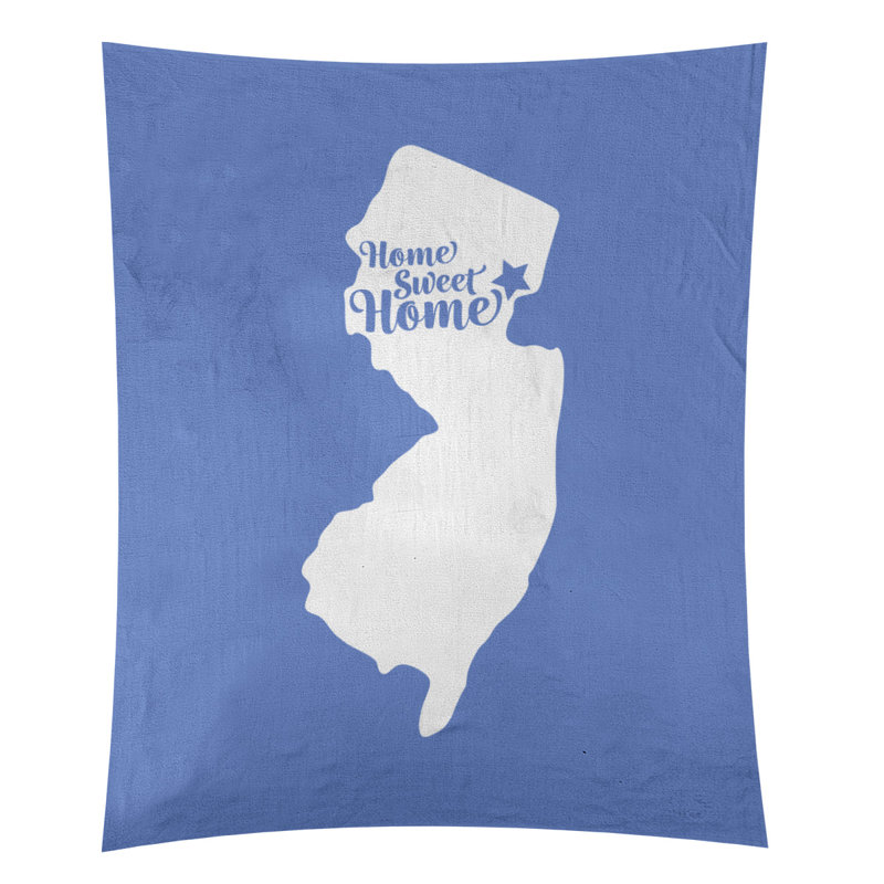 Tapisserie murale Home Sweet Newark, H 60 po x l 51 po, Bleu