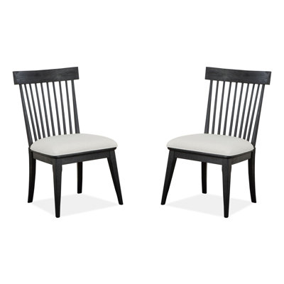 Dominguez 19.25 " H Upholstered Pine Solid Wood Side Chair