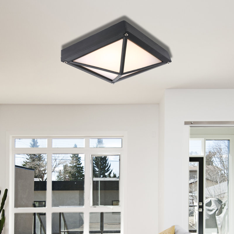 Plafonnier encastré à 1 lumière Simonds Simonds, H 5 po x l 9 po x P 9 po