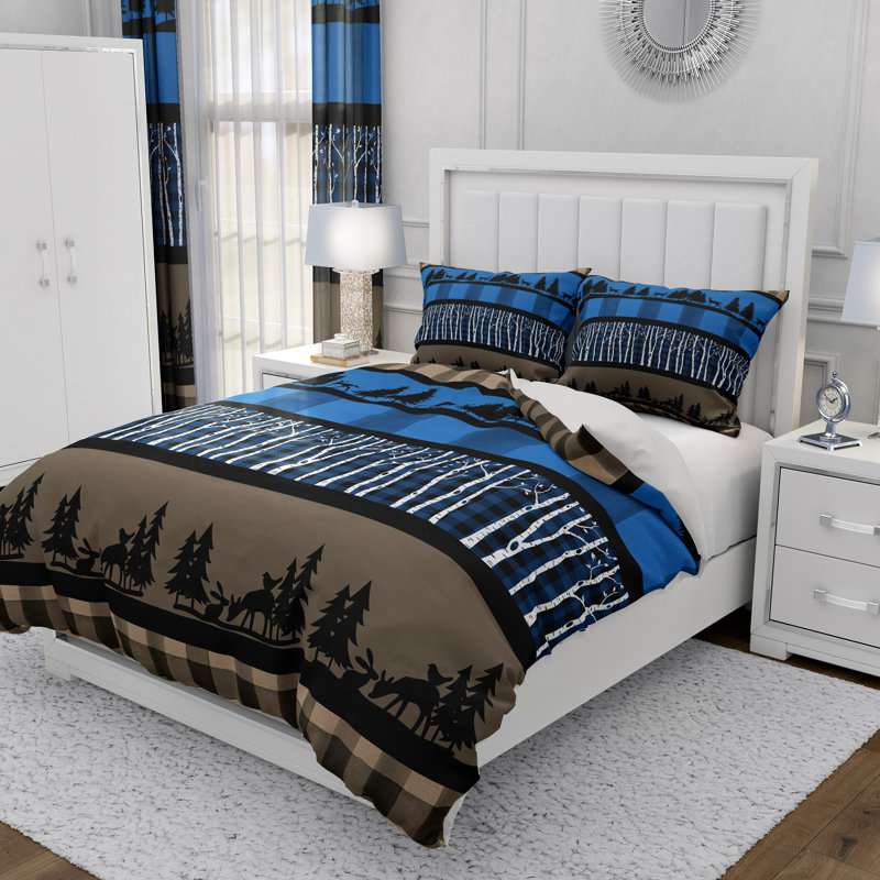 Abstract Duvet Cover, King Duvet Cover + 2 King Shams
