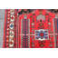 Tapis tribal géométrique rouge 4X7