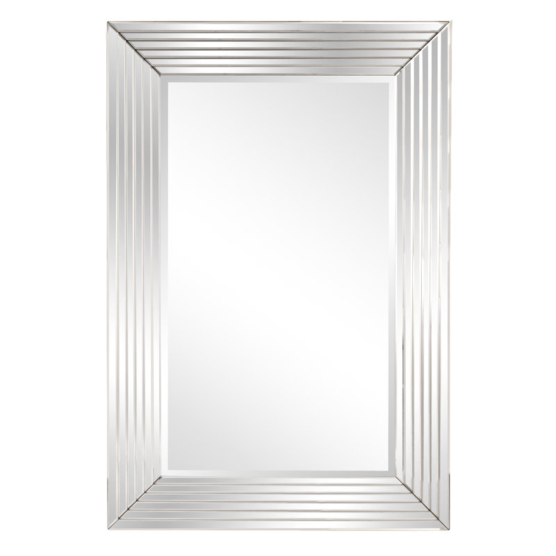 Lenox Rectangular Beveled Wood Mirror 27" x 47"