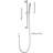 Height Adjustable Handheld Shower With 28 - Inch Slide Bar And 59 Hose, Brushed Nickel Stainless Steel, Robust Design, Different Spray Patterns For Various Situations Hose Shower, Adaptable Property,