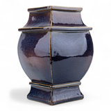 Porcelain Vase Run Glaze