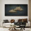 Oeuvre de décoration murale pastel vert pastel bleu marine abstrait ciel moderne minimaliste relaxant-101069265-98126485