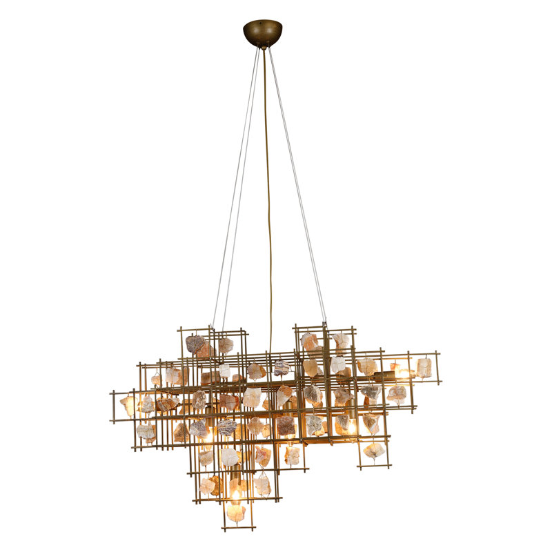 Luminaire suspendu Brindusa avec pierre - grand