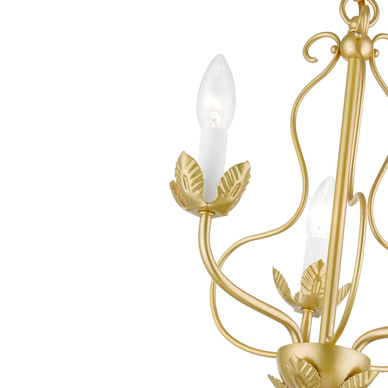 Bellamira 3 - Light Dimmable Chandelier, Soft Gold