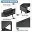 95" L-Shaped Desk with Shelves,Corner Computer Desk or 2 Person Long Table with Monitor Stand-243981153