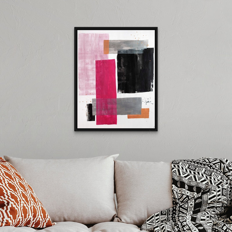 Impression sur toile, H 32 po x l 26 po x P 1,75 po, Cadre flottant noir