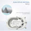 HOMCOM Foldable Baby Bathtub Set Non-Slip Support for Newborn Offwhite-182111969