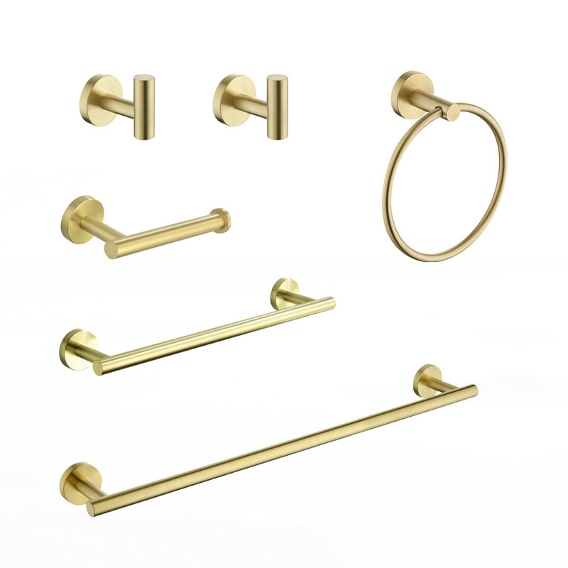 Porte-serviettes, Or brossé