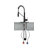 Kitchen Faucet With Soap Dispenser Single Handle Kitchen Sink Faucet With Pull Down Sprayer Utility Sink Faucet Single Hole For Laundry Sink Stainless Steel 1.8 GPM