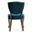 2 chaises bleu sarcelle foncé - structure en bois et chaises en velours captivantes (2)