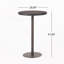 Outdoor Round PE Rattan Bar Table, Patio Table