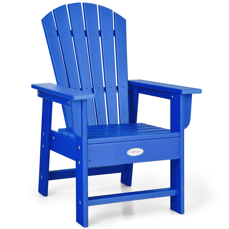 Wood Outdoor Adirondack Chair, Blue