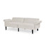Canapé-lit futon convertible pliant avec accoudoirs réglables