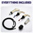 Stainless Steel Bathroom Sink Tap - 2, Widespread, Brushed Gold, Detachable Aerator For Hygiene Maintenance 2 Gold Faucet Steel, Pull-Out Spray Head,-125221969