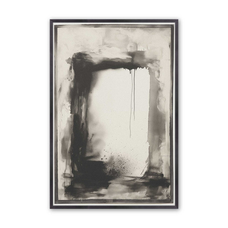 Obsidian Bonds I Print, Cadre en zinc patiné, H 15,25 po x l 12,25 po