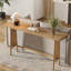 Console de 63 po pour entrée moderne, brun naturel