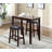 3-Piece Counter Height Marble Breakfast Table With Stools