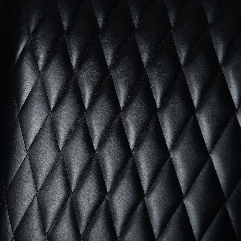 Chaise rembourrée Janayiah, Noir