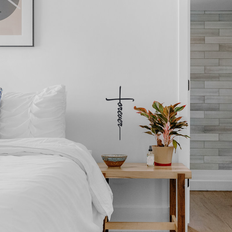 Forever Cross Wall Décor, 18" H x 9.4" W x 0.06" D