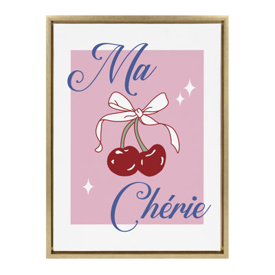 «Ma Cherie» par Alli Standefer, reproduction d'art sur toile encadrée