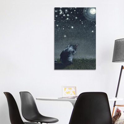 Moonbathing 1 Piece Wrapped Canvas Painting
