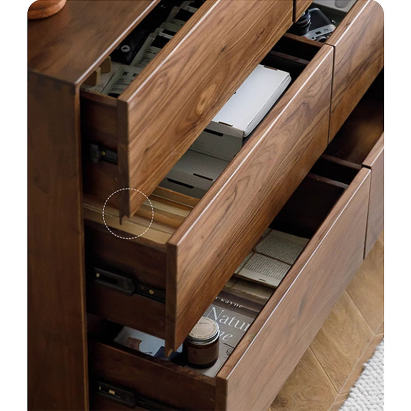 Six Solid Wood Accent Chest