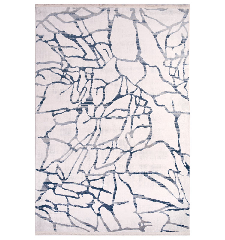Darriana Abstract Machine Made Indoor / Outdoor Area Rug, Rectangle 5'3" x 7'9"