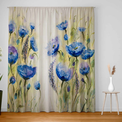 Blue Garden Blackout Adorata Pair for Home Decor