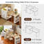 Îlot de cuisine 82,7 po de large avec table de salle à manger extensible et prise de courant-1065967021